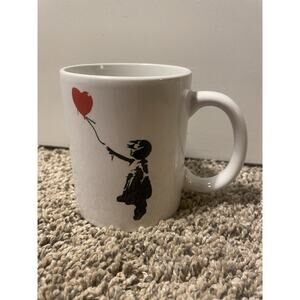Banksy Balloon Girl Mug Street Art Coffee Tea Cup Heart